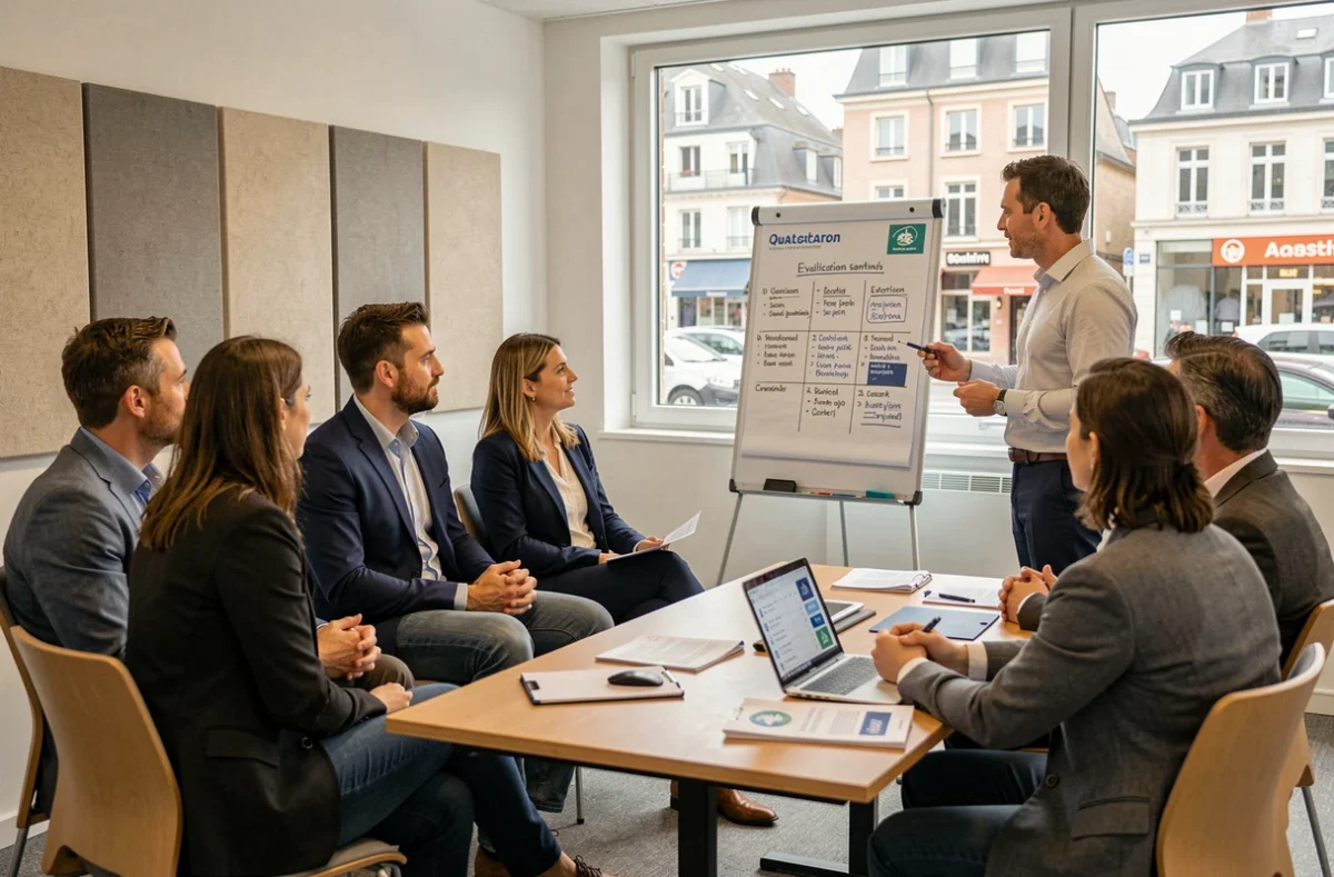 Entrepreneurs participant à une session de formation certifiée dans le réseau Plus que pro en Moselle